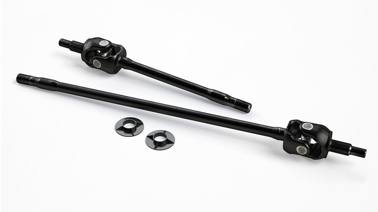 TeraFlex Jeep Wrangler JK Tera30 HD Front Axle Shaft Kit With Outer Stubs & U-Joints, 30-Spline