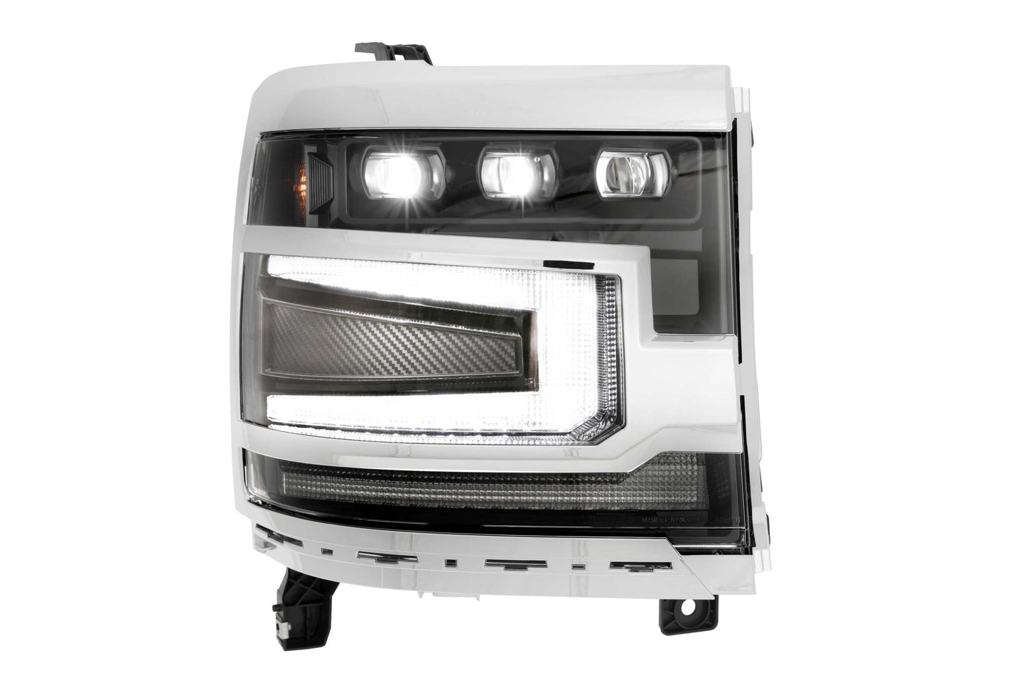 Morimoto Chevrolet Silverado 1500 XB LED Headlights, 2016-2018 Without OEM LED Turn Signals, Pair, ASM, LF542-ASM