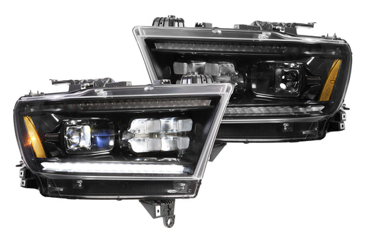 Morimoto Dodge Ram 1500 XB LED Headlights, 2019+, Without OEM Projector LEDs, Pair, ASM, Gen 2, LF523-ASM