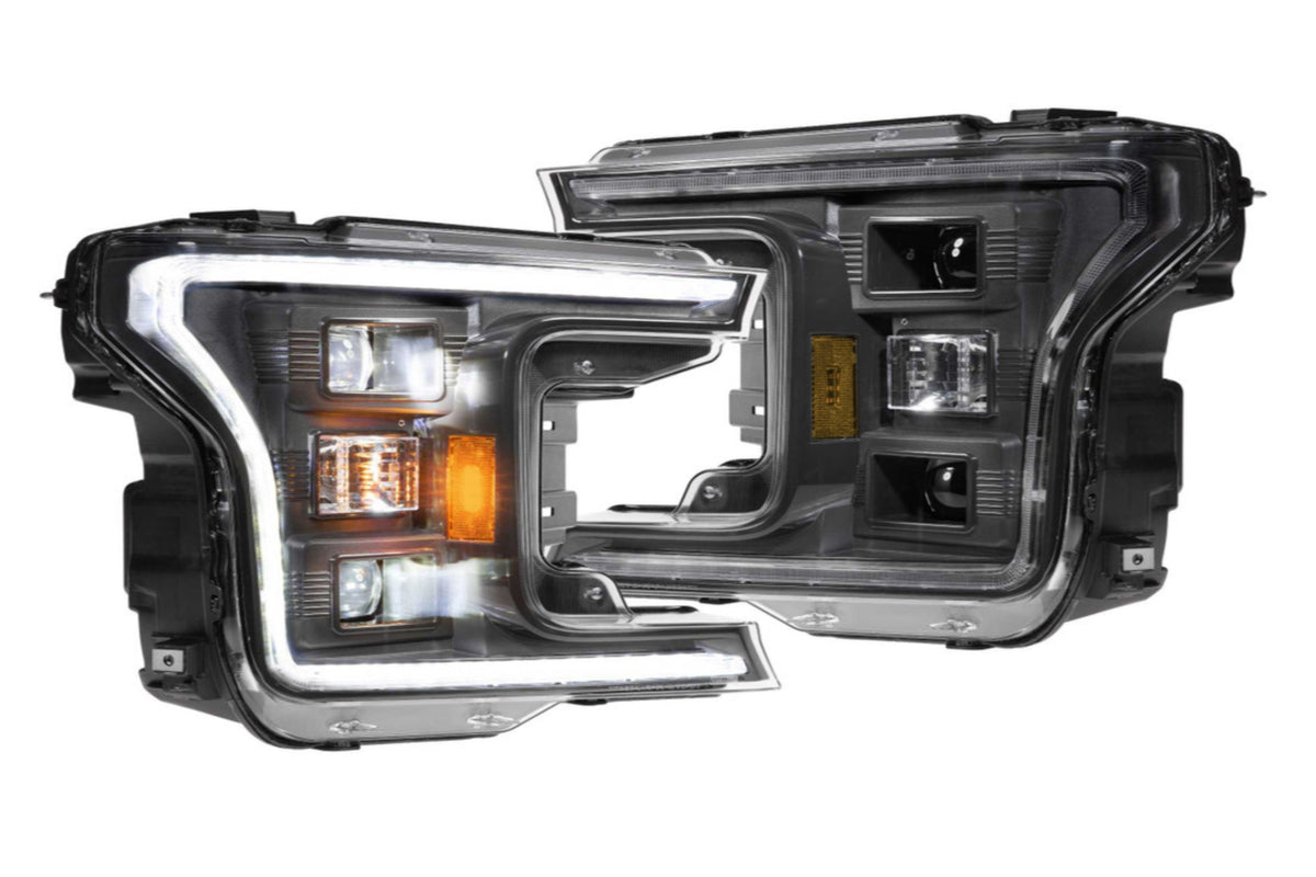 Morimoto Ford F-150 XB Hybrid LED Headlights, 2018-2020 Without OEM LEDs, Pair, ASM, LF551