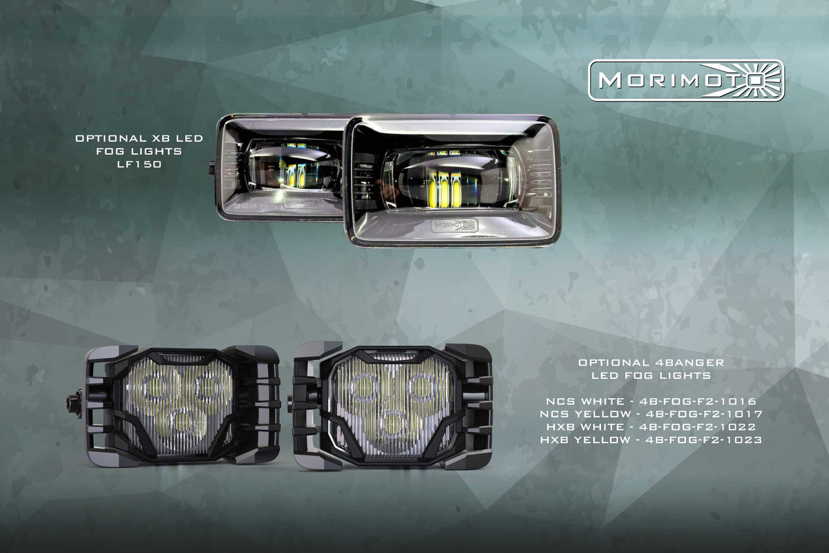 Morimoto Ford F-150 XB Hybrid LED Headlights, 2018-2020 Without OEM LEDs, Pair, ASM, LF551