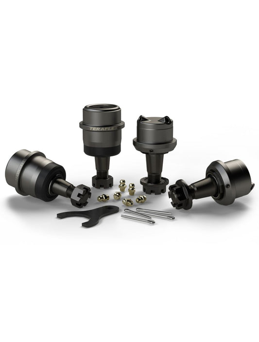 TeraFlex Jeep Wrangler JK Dana 30/44 HD Ball Joint Kit With out Knurl, Upper & Lower, Set of 4