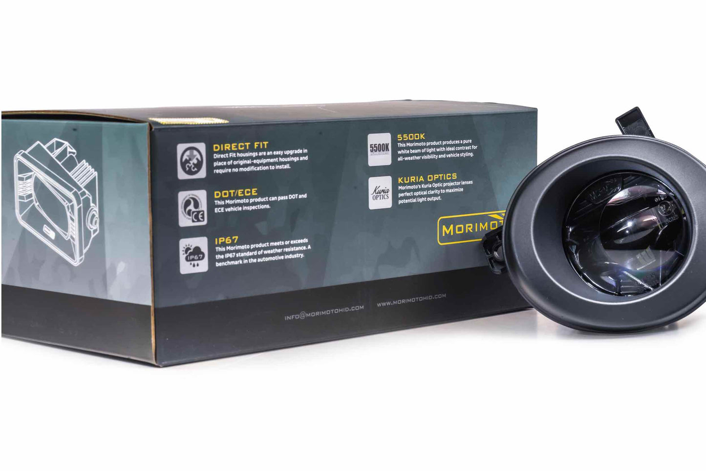 Morimoto Audi A4 / S4 Quattro Only / A5 / S5 Cabriolet & Quattro Only / A6 / Q3 XB LED Fogs, Type S5, Pair, LF640