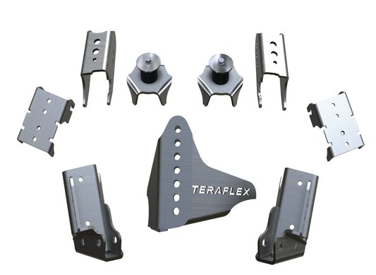 TeraFlex Jeep Wrangler JK CRD60 Rear Axle Bracket Kit