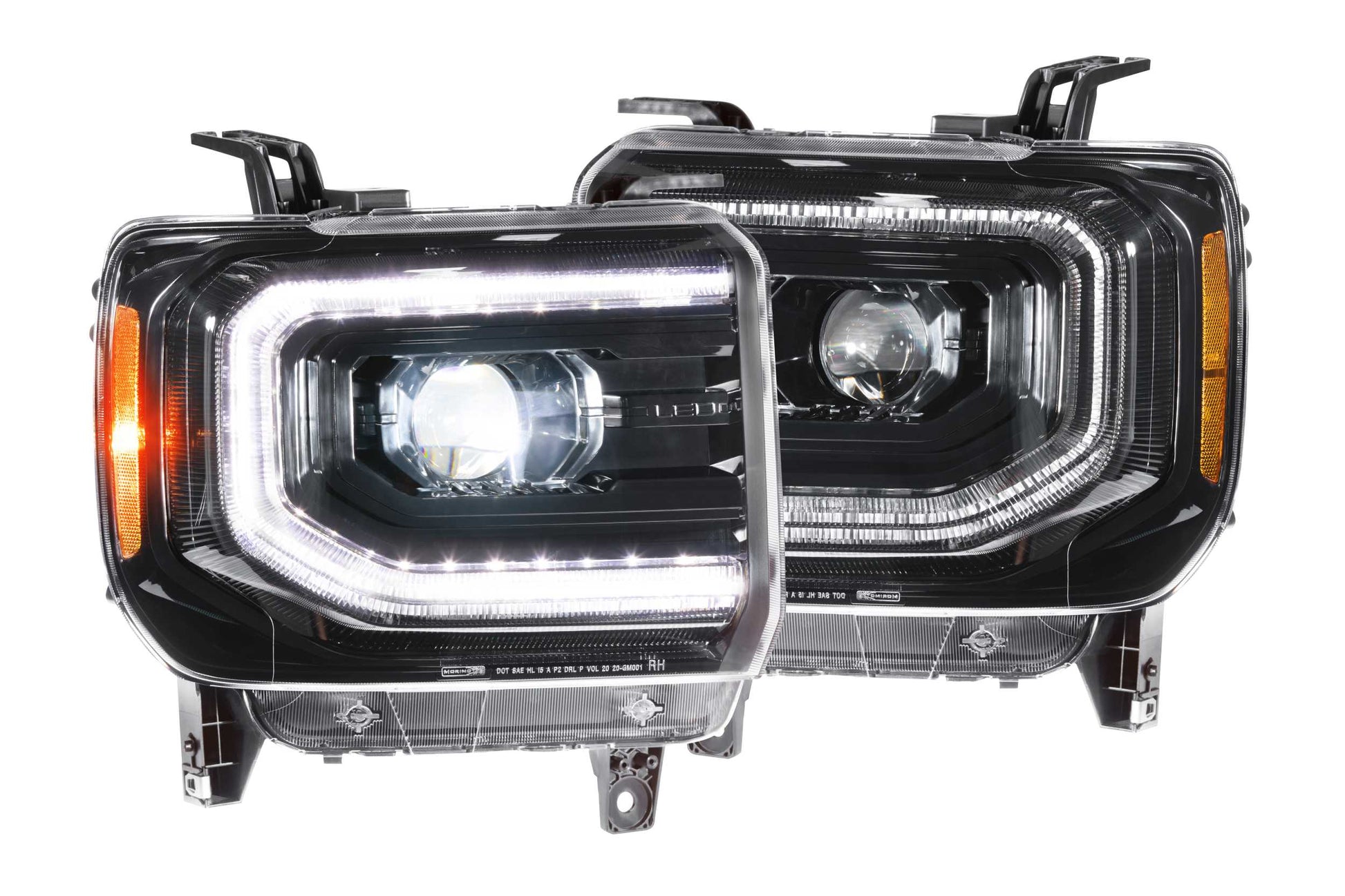 Morimoto GMC Sierra 1500 / GMC Sierra HD XB LED Headlights, 2014-2018, Pair, ASM, LF544