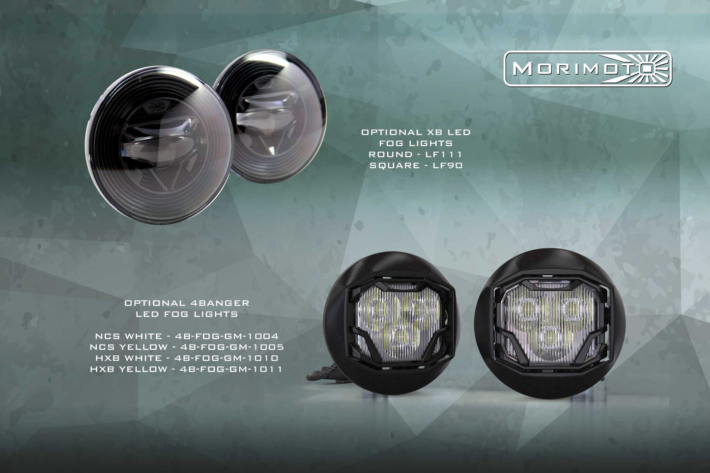 Morimoto GMC Sierra 1500 / GMC Sierra HD XB LED Headlights, 2014-2018, Pair, ASM, LF544