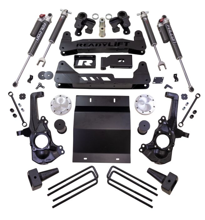 ReadyLift Chevrolet Silverado 2500 HD/3500 HD/GMC Sierra 2500 HD/3500 HD 6" MAX2.1 Suspension System With Falcon 2.1 Shocks, 2020-2024, RWD/4WD, 42-30640