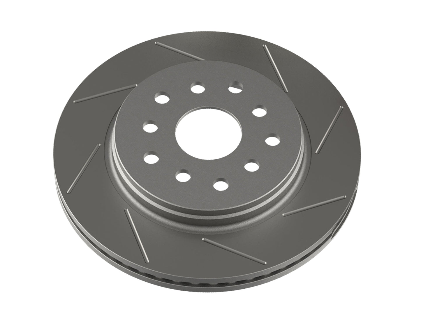 TeraFlex Jeep Wrangler JK Slotted Brake Rotor, Front Left