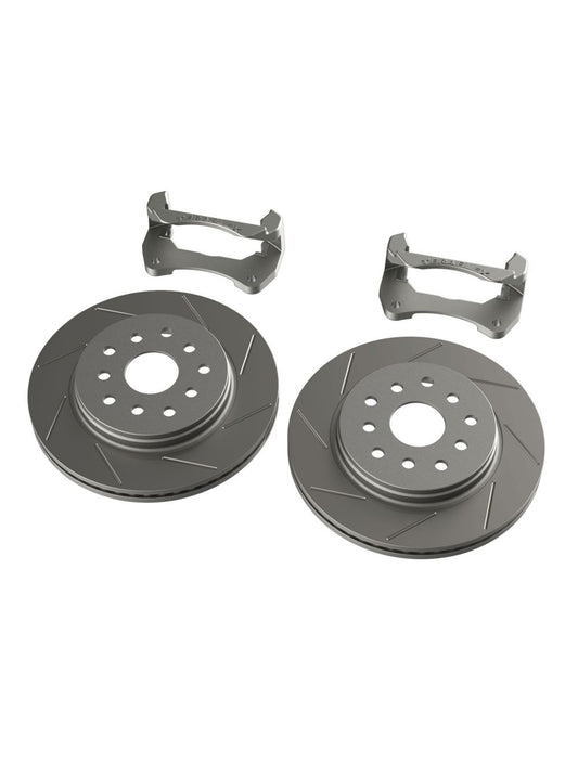 TeraFlex Jeep Wrangler JK Front Performance Big Rotor Kit With Slotted Rotors, 5x5" & 5x5.5"