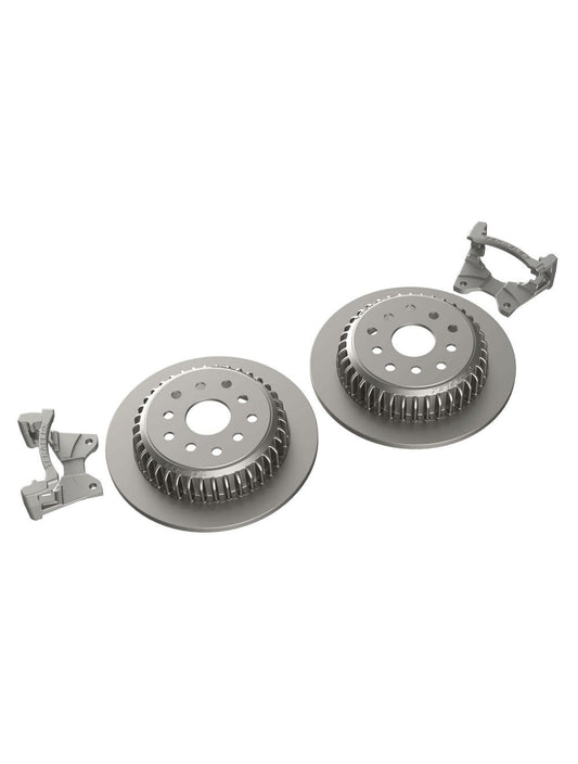 TeraFlex Jeep Wrangler JK Rear Performance Big Rotor Kit With Solid Rotors, 5x5" & 5x5.5"