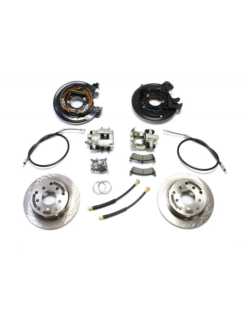 TeraFlex Jeep Wrangler TJ Rear Disc Brake Conversion Kit With E-Brake Cables