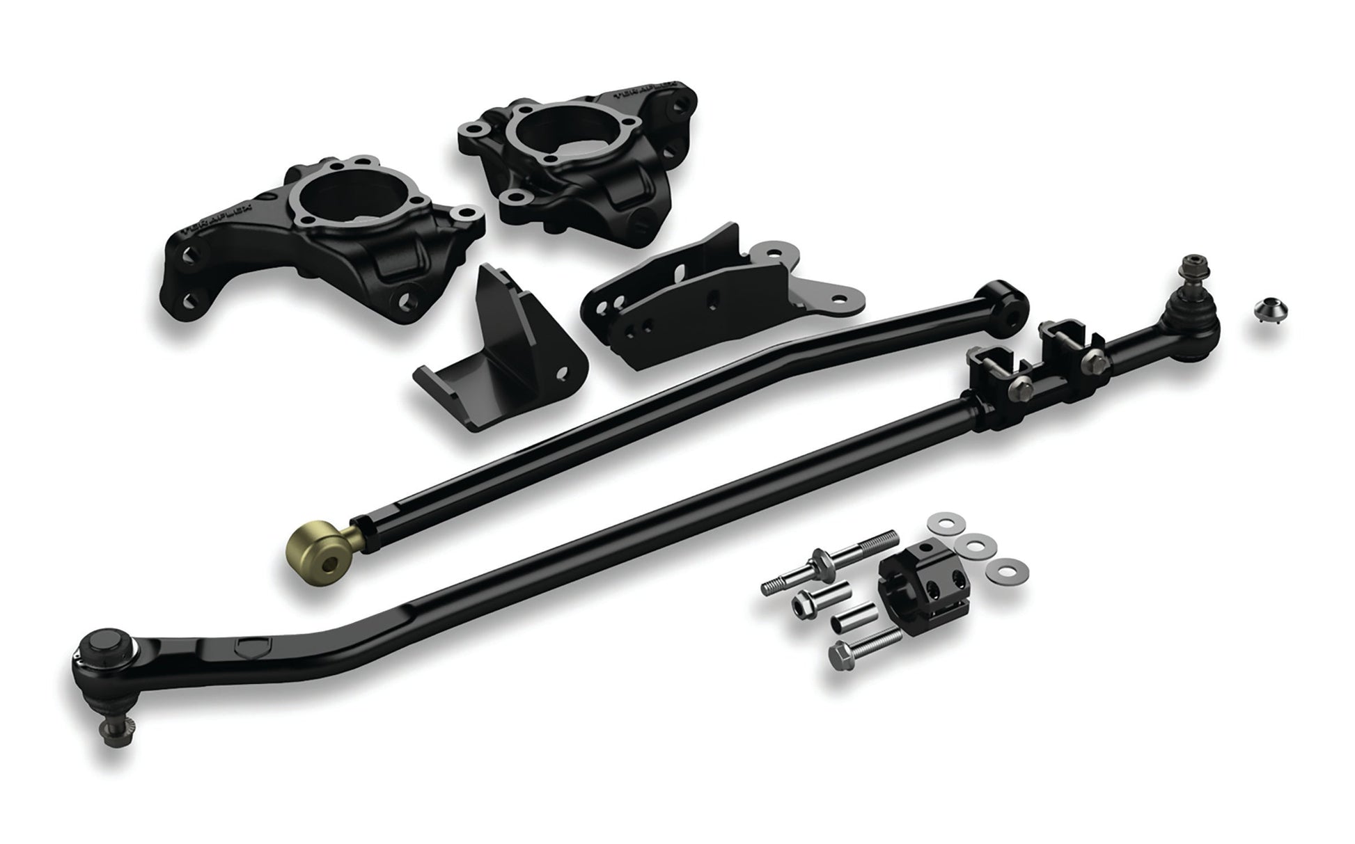 TeraFlex Jeep Wrangler JK Dana 30/44 High Steer System With HD Forged Drag Link Flip Kit, No Tie Rods