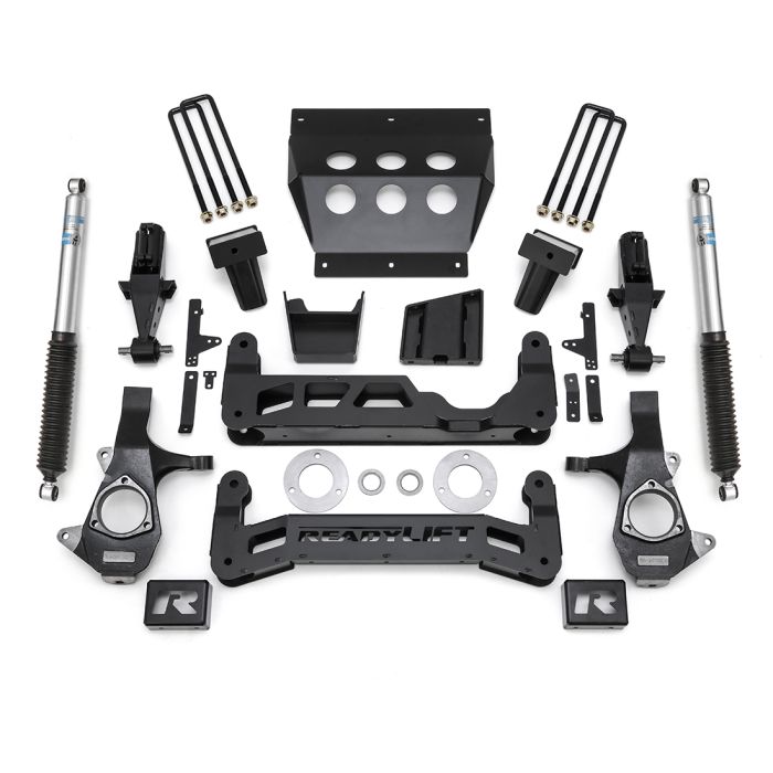 ReadyLift Chevrolet Silverado 1500/GMC Sierra 1500 7" Big Lift Kits for Aluminum OE Upper Control Arms with Bilstein Shocks, 2014-2016.5, RWD/4WD, 44-3470