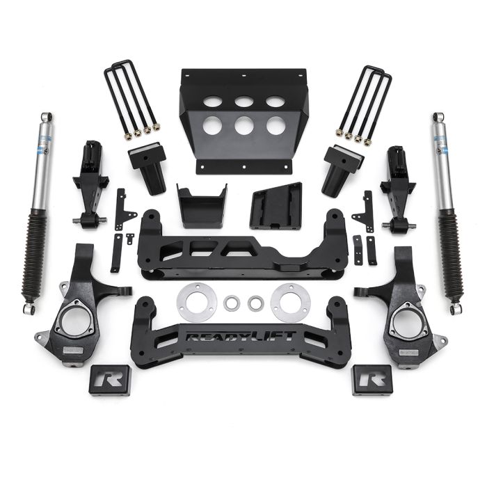 ReadyLift Chevrolet Silverado 1500/GMC Sierra 1500 7" Big Lift Kits for Cast Steel OE Upper Control Arms with Bilstein Shocks, 2014-2016, RWD/4WD, 44-3471