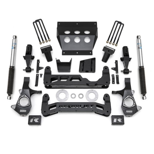 ReadyLift Chevrolet Silverado 1500/GMC Sierra 1500 7" Big Lift Kits for Cast Steel OE Upper Control Arms with Bilstein Shocks, 2014-2016, RWD/4WD, 44-3471