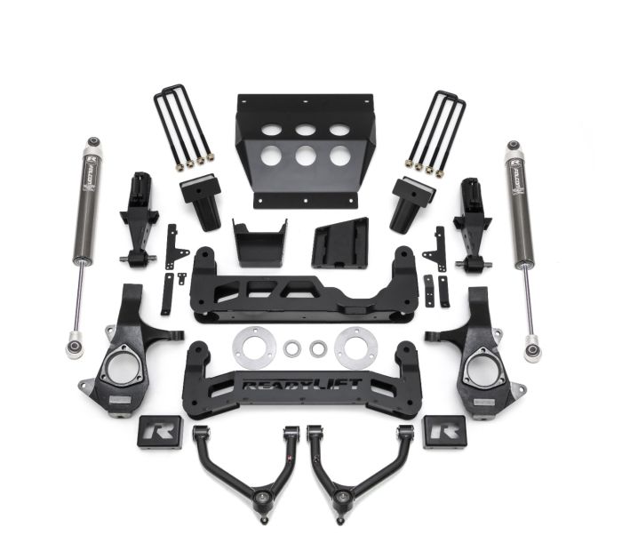 ReadyLift Chevrolet Silverado 1500/GMC Sierra 1500 7" Big Lift Kits with Upper Control Arms for Stamped Steel OE Upper Control Arms with Falcon 1.1 Monotube Shocks, 2014-2018, RWD/4WD, 44-34720