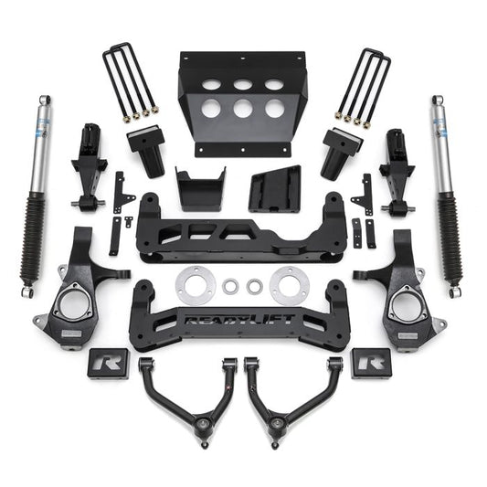 ReadyLift Chevrolet Silverado 1500/GMC Sierra 1500 7" Big Lift Kits with Upper Control Arms for Stamped Steel OE Upper Control Arms with Bilstein Shocks, 2014-2018, RWD/4WD, 44-3472