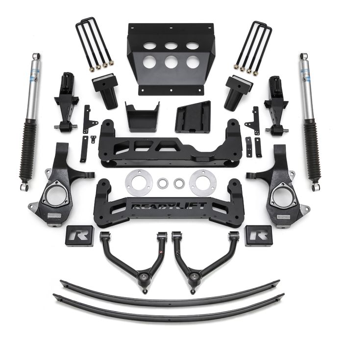 ReadyLift Chevrolet Silverado 1500/GMC Sierra 1500 9" Big Lift Kits for Aluminum or Stamped Steel OE Upper Control Arms with Bilstein Shocks, 2014-2018, RWD/4WD, 44-3490