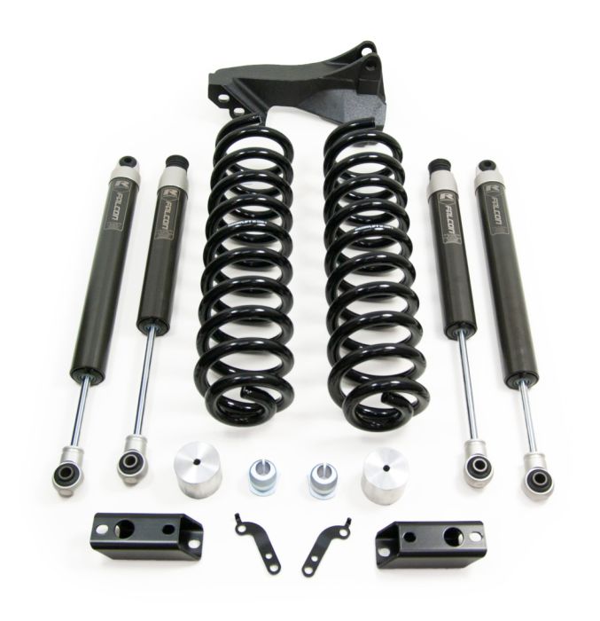 ReadyLift Ford F250/F350/F450 Diesel 2.5'' Coil Spring Front Lift Kits with Falcon 1.1 Monotube Front and Rear Shocks and Front Track Bar Bracket, 2020-2024, 4WD, 46-20253