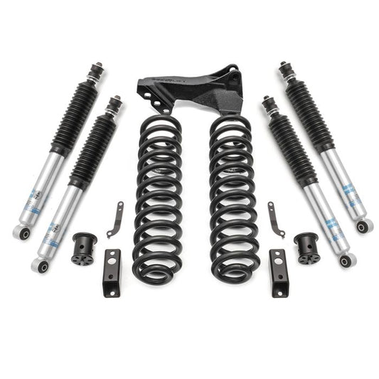 ReadyLift Ford F250/F350 Diesel 2.5'' Coil Spring Front Lift Kits with Bilstein Front and Rear Shocks and Front Track Bar Bracket, 2017-2019, 4WD, 46-2724