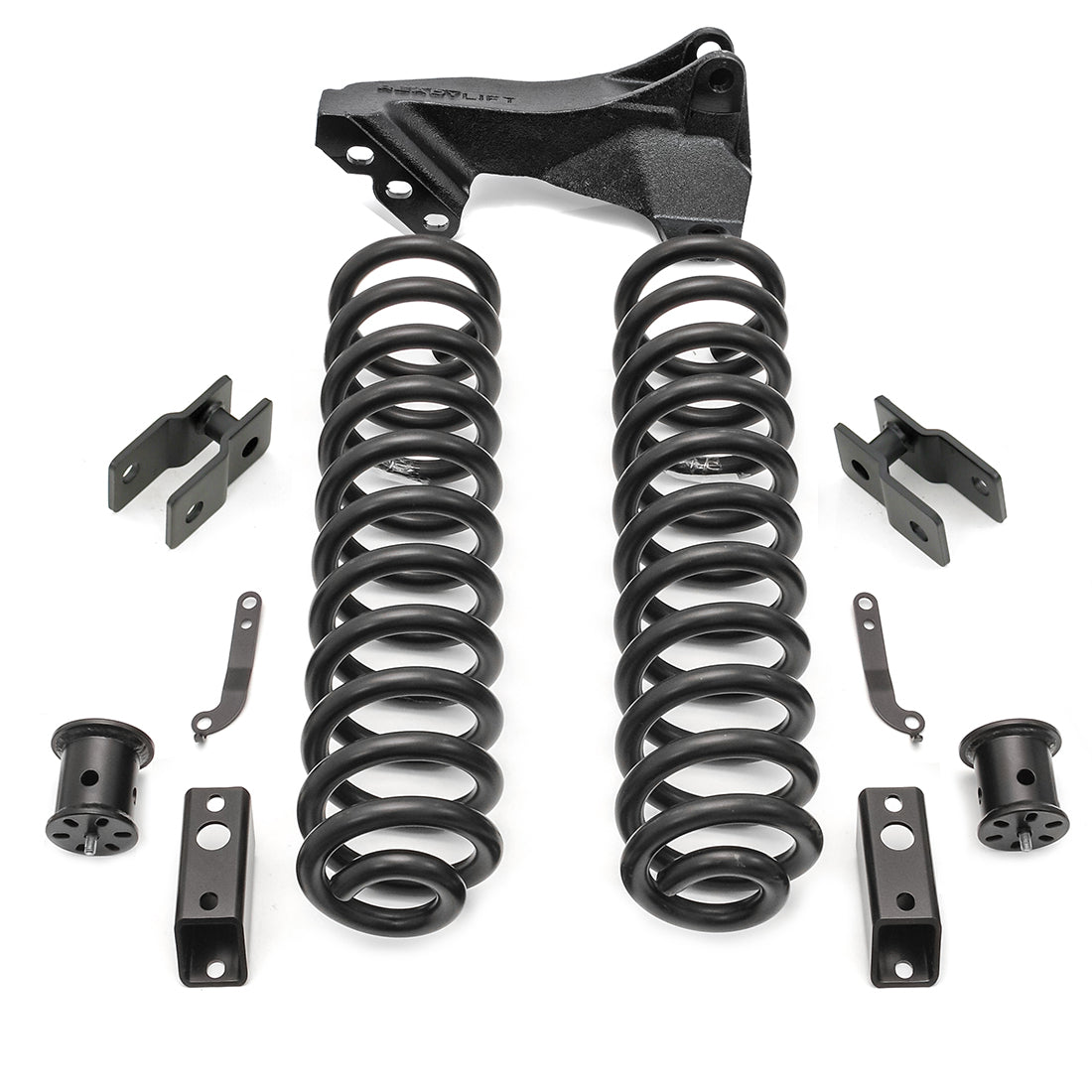 Ford F250/F350 Diesel 2.5'' Coil Spring Front Lift Kit with Front Shock Extensions and Front Track Bar Bracket, 2011-2019, 4WD, 46-2728