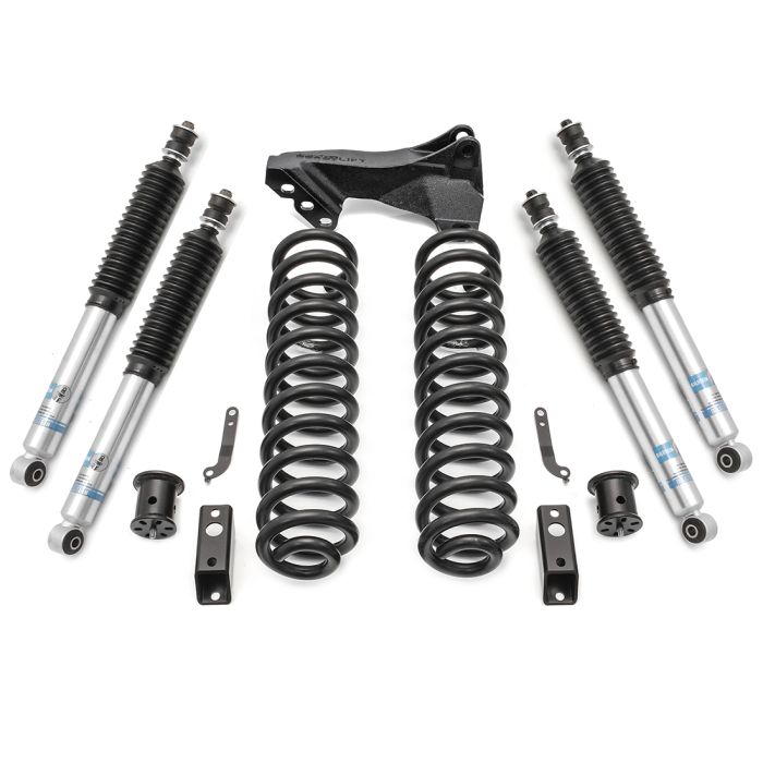 ReadyLift Ford F250/F350 Diesel 2.5'' Coil Spring Front Lift Kits with Bilstein Front and Rear Shocks and Front Track Bar Bracket, 2011-2016, 4WD, 46-2729