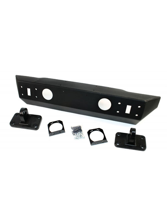 TeraFlex Jeep Wrangler JK RockGuard Explorer Front Bumper, Offset Drum Winch