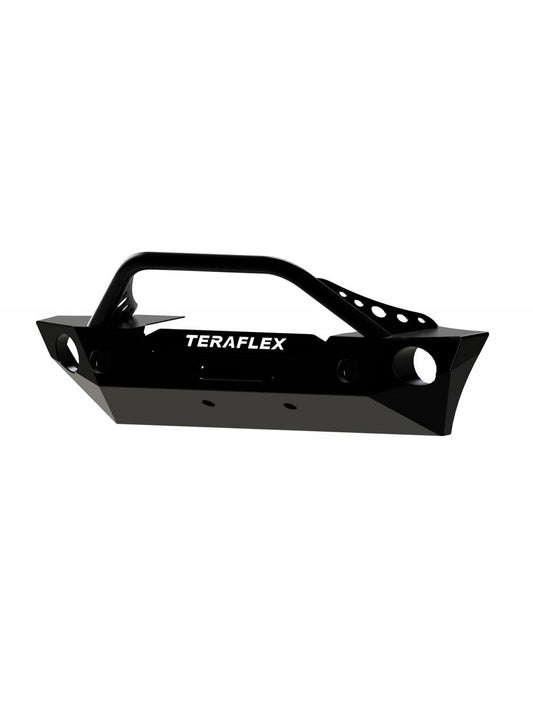 TeraFlex Jeep Wrangler JK RockGuard Epic Front Bumper With Hoop, Offset Drum Winch