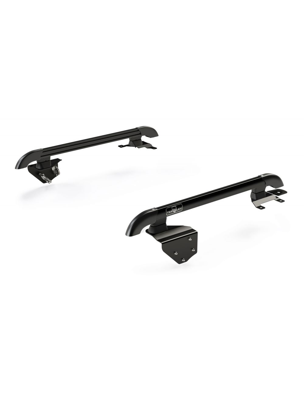 TeraFlex Jeep Wrangler JK 2 Door Nebo Roof Rack Main Rail Kit, Black