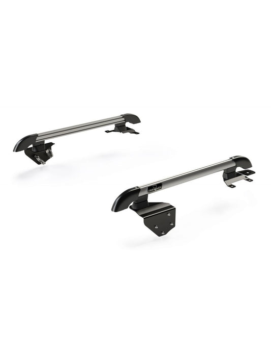 TeraFlex Jeep Wrangler JK 2 Door Nebo Roof Rack Main Rail Kit, Silver