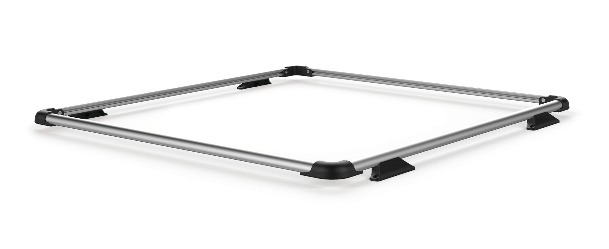 TeraFlex Jeep Wrangler JK 4 Door Nebo Roof Rack Raised Rail Kit, Silver