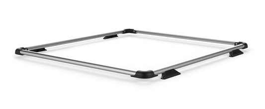 TeraFlex Jeep Wrangler JK 4 Door Nebo Roof Rack Raised Rail Kit, Silver