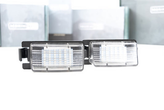 Morimoto Nissan 350Z / 370Z / GTR / Sentra / Infiniti G25 / G35 / G37 / Q60 XB LED License Plate Lights, Pair, LF7801