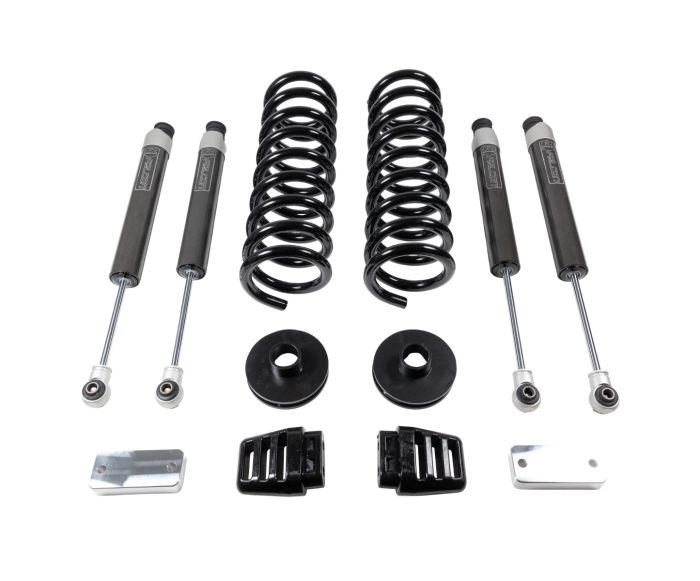 ReadyLift Dodge Ram 2500 3" Coil Lift Kits, front coils and rear spacers, radius arm drop brackets, Falcon shocks, 2019-2024, 4WD, 49-19320