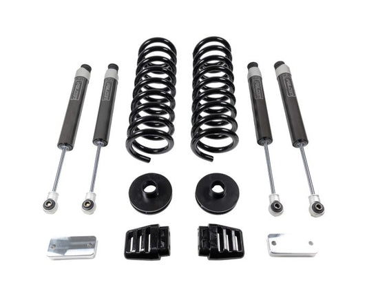 ReadyLift Dodge Ram 2500 3" Coil Lift Kits, front coils and rear spacers, radius arm drop brackets, Falcon shocks, 2019-2024, 4WD, 49-19320