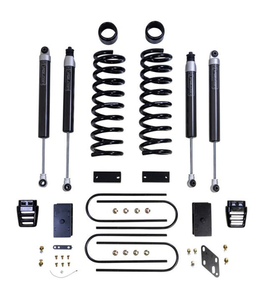 ReadyLift Dodge Ram 3500 Dually 3" Coil Lift Kits, front coils and rear blocks, radius arm drop brackets, Falcon shocks, 2019-2024, 4WD, 49-19332