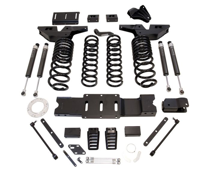 ReadyLift Dodge Ram 2500 6" Lift Kits with Falcon Shocks with Ring and Crossmember Standard Output Diesel Motor, 2019-2024, 4WD, 49-19610