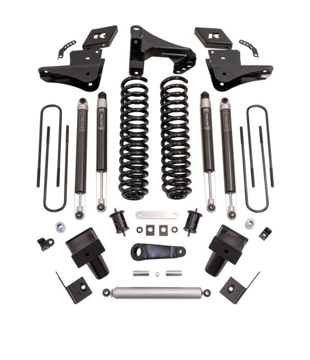 ReadyLift Ford F250/F350 Diesel 6" Coil Spring Lift Kits with Falcon 1.1 Monotube Front/Rear Shocks, Radius Drops, and Front Track Bar Bracket, 2023-2024, 4WD, 49-23620