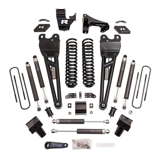 ReadyLift Ford F250/F350 Diesel 6" Coil Spring Lift Kits with Falcon 1.1 Monotube Front/Rear Shocks, Radius Arms, Dual Steering Stabilizer, and Front Track Bar Bracket, 2023-2024, 4WD, 49-23621