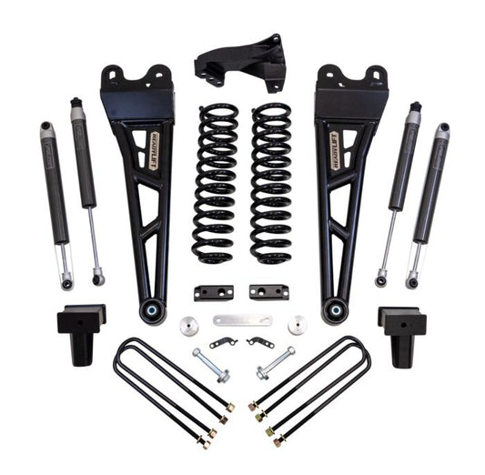 ReadyLift Ford F250/F350 Diesel 4" Coil Spring Lift Kits with Falcon 1.1 Monotube Front/Rear Shocks and Front Track Bar Bracket with Radius Arms, 2017-2022, 4WD, 49-27421