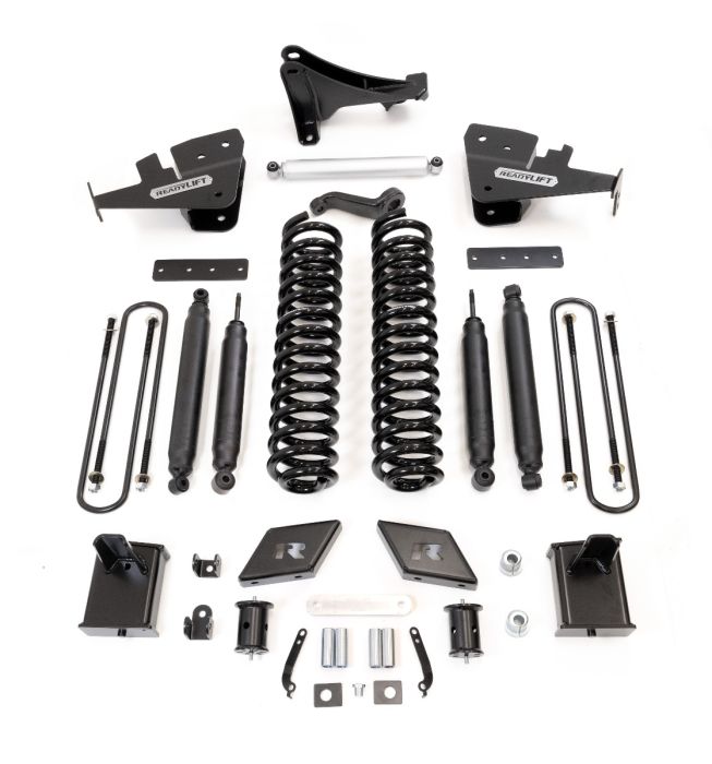 ReadyLift Ford F250 Diesel 7" Coil Spring Lift Kits with SST3000 Front/Rear Shocks and Front Track Bar Bracket, 2017-2022, 4WD, 49-27700