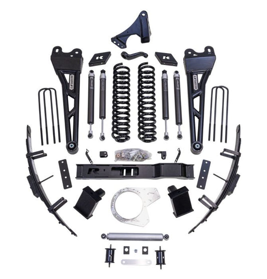 ReadyLift Ford F250/F350 Diesel 8.5" Lift Kits with Falcon Shocks, Dual Steering Stabilizer, and Tubular Radius Arms, 2017-2022, 4WD, 49-27851