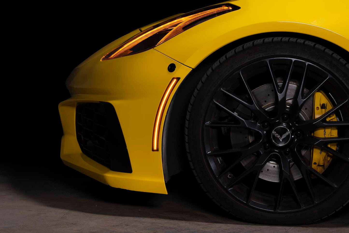 Morimoto Chevrolet Corvette C7 XB Side Markers, 2014-2019, Stingray, Z51, Grand Sport, Z06 & ZR1, Front, Amber, Set, LF0365