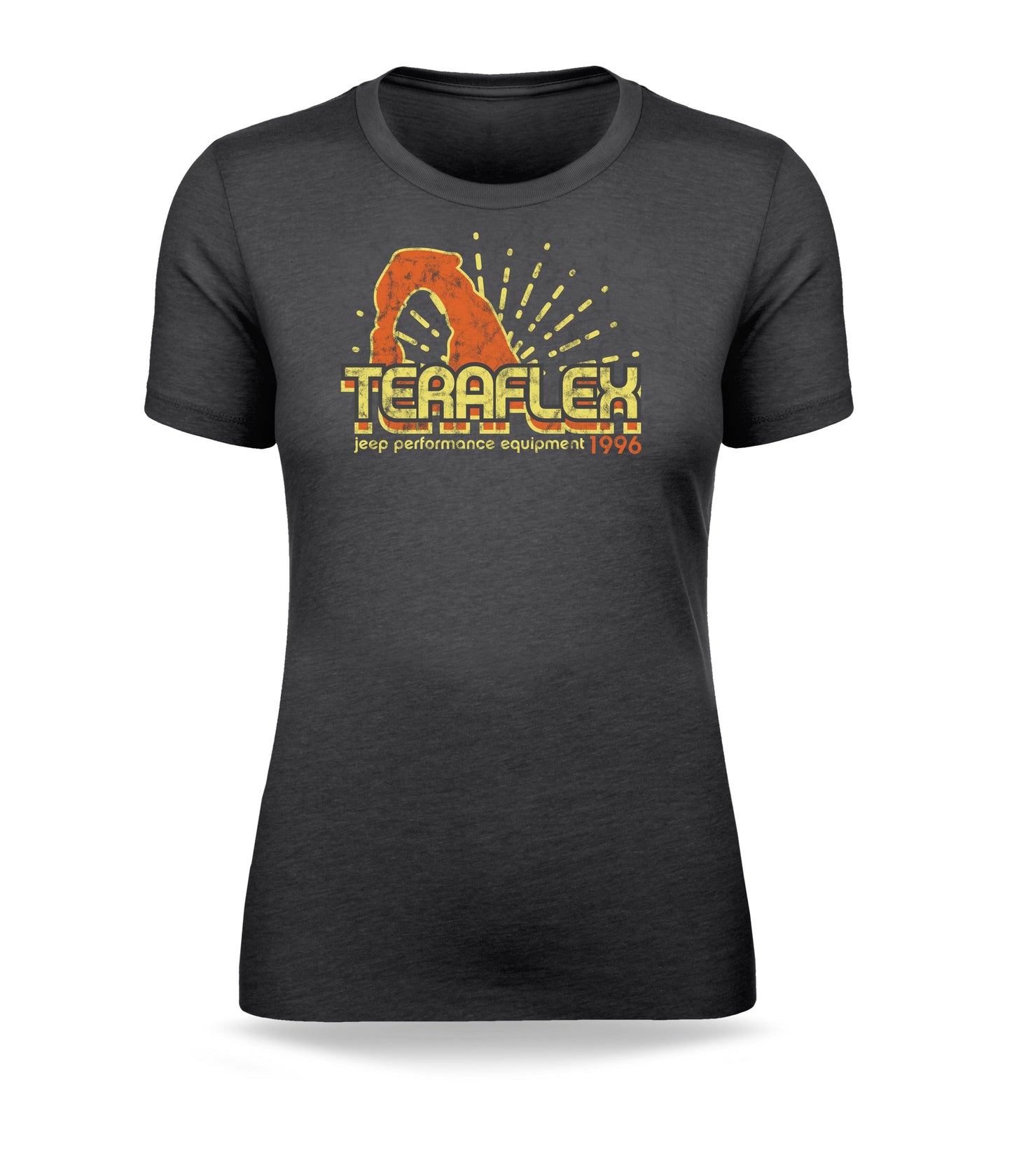 TeraFlex Women’s Arches T-Shirt With Retro Moab Arches Graphic, Small