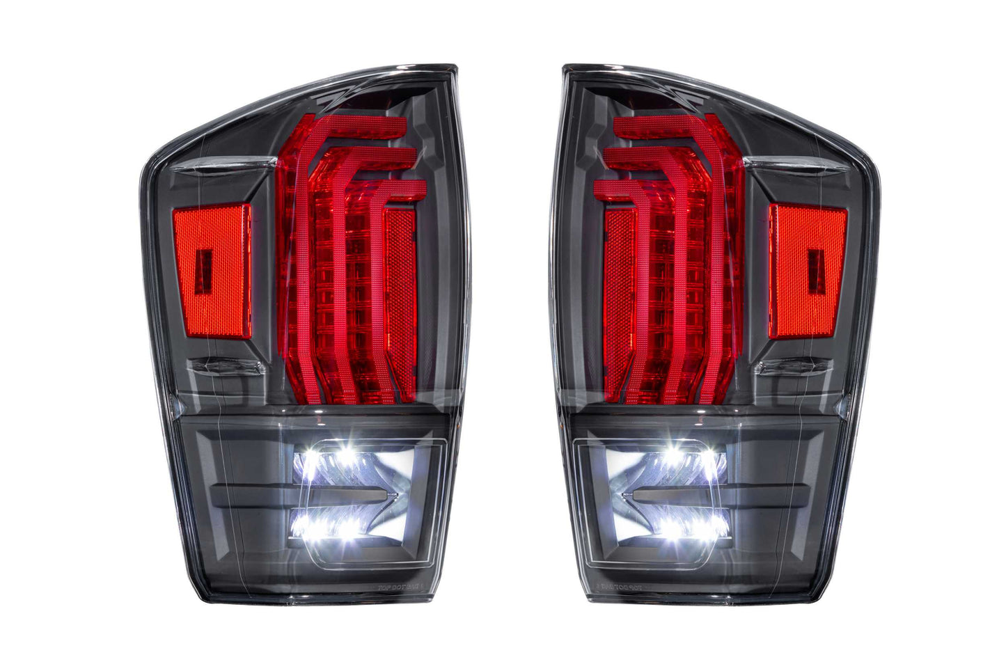 Morimoto Toyota Tacoma XB LED Tail Lights, 2016-2023, Pair, Clear Lens, LF702.2