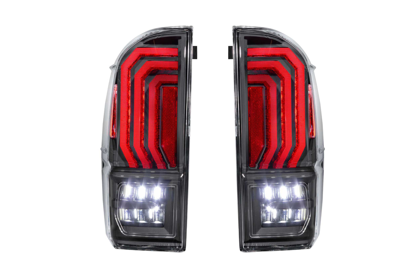 Morimoto Toyota Tacoma XB LED Tail Lights, 2016-2023, Pair, Clear Lens, LF702.2