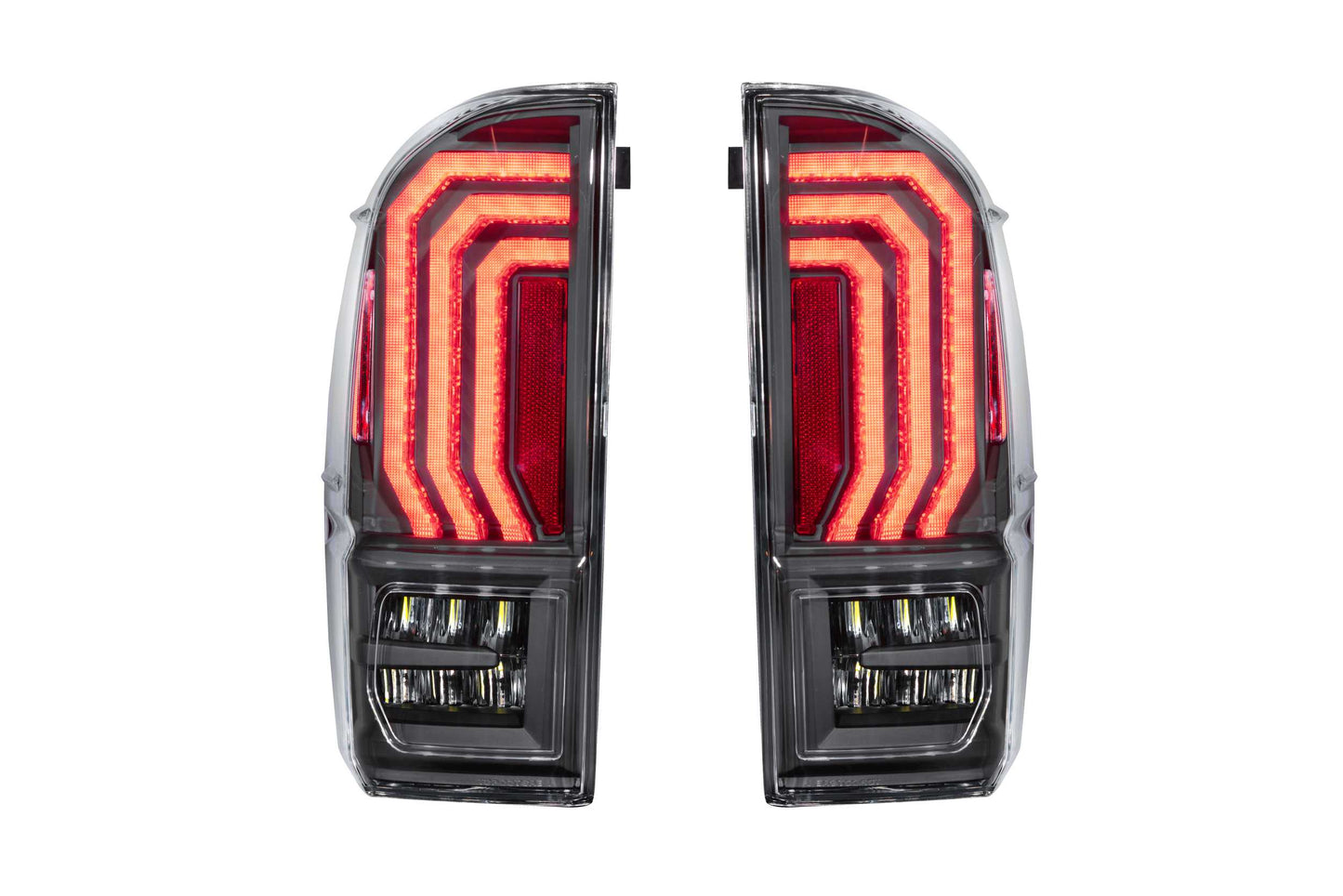 Morimoto Toyota Tacoma XB LED Tail Lights, 2016-2023, Pair, Clear Lens, LF702.2