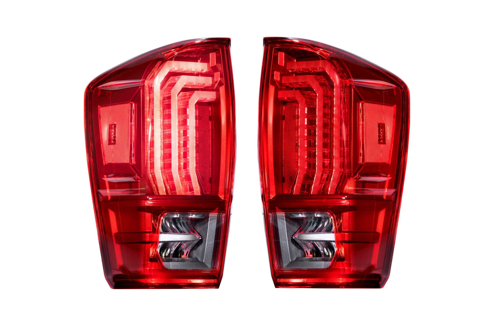 Morimoto Toyota Tacoma XB LED Tail Lights, 2016-2023, Pair, Red Lens, LF703