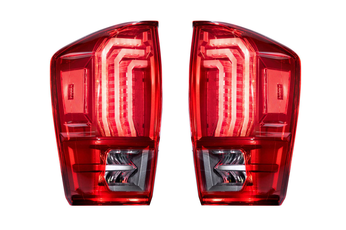 Morimoto Toyota Tacoma XB LED Tail Lights, 2016-2023, Pair, Red Lens, LF703