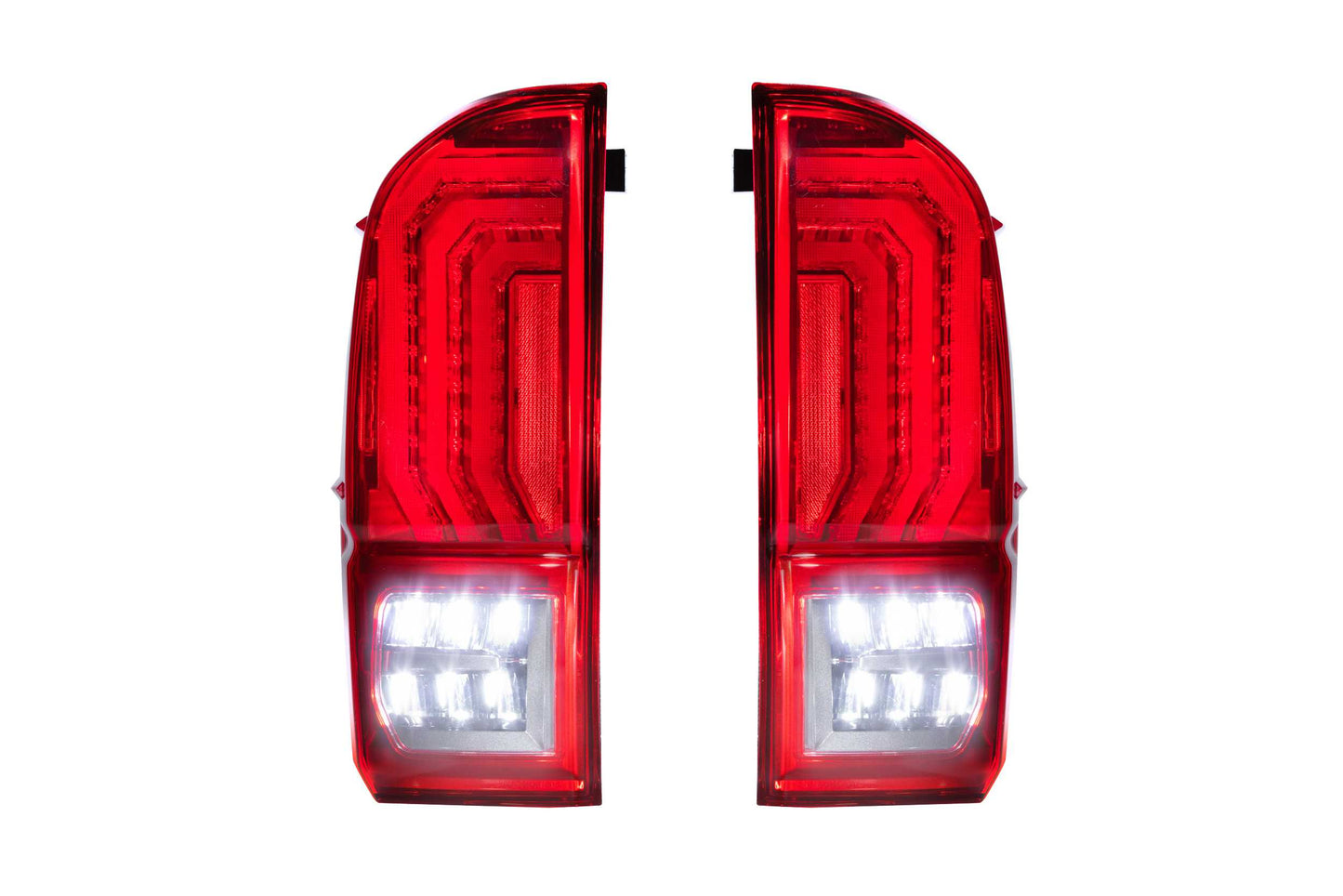 Morimoto Toyota Tacoma XB LED Tail Lights, 2016-2023, Pair, Red Lens, LF703